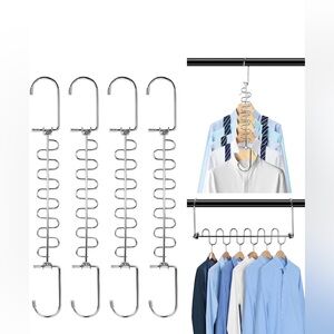 Stainless Steel Multi-Hook Closet Organizer